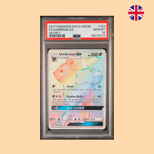 PSA 10 - 2017 UMBREON GX (SUM 154) - INGLES