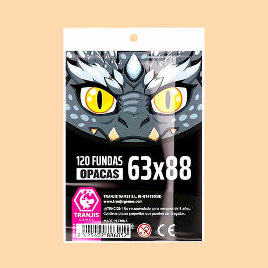 120 FUNDAS ESTANDAR - DRAGON NEGRO